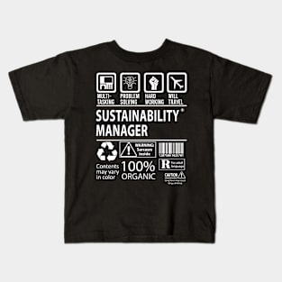 Sustainability Manager T Shirt - MultiTasking Certified Job Gift Item Tee Kids T-Shirt